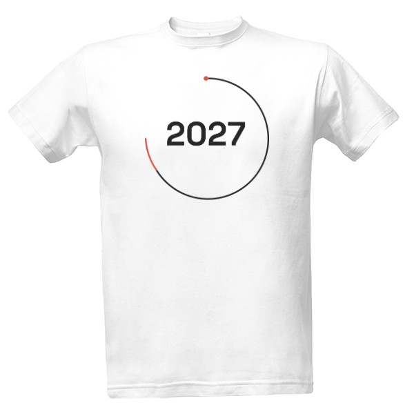Tričko s potiskem 2027 Is Coming – Circle (pánské)