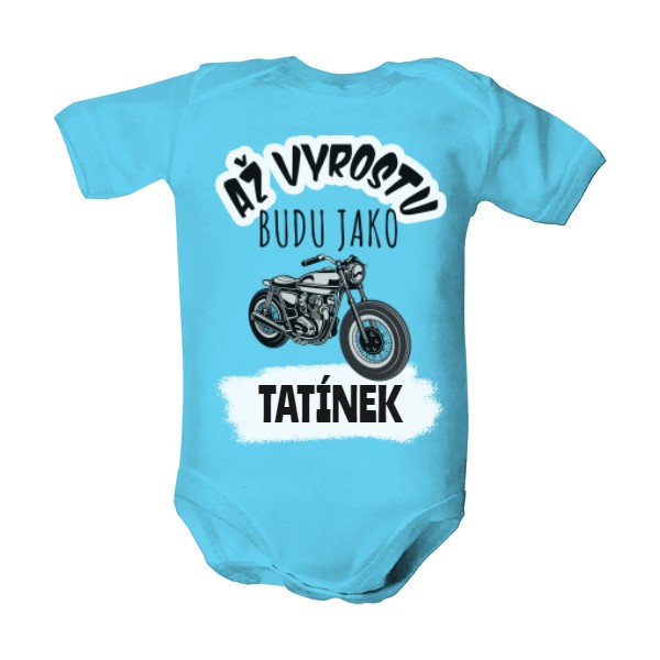 Dětské body  s potiskem Až vyrostu, budu motorkář
