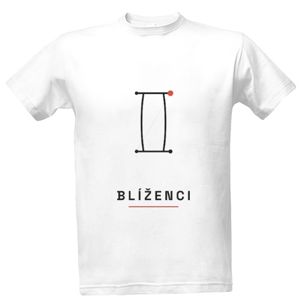 T-shirt Blíženci – Czech Zodiac Sign (men's)