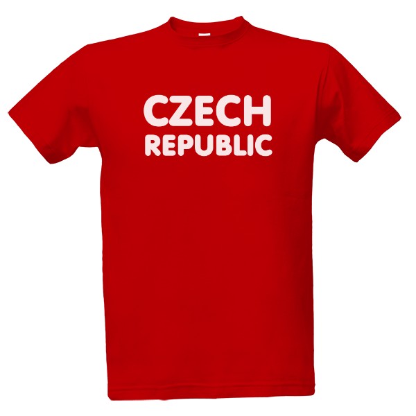 Tričko s potlačou Česká republika - Czech republic nápis 2