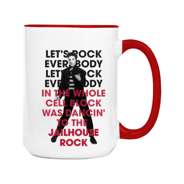 Mug big colourful Elvis Presley - Jailhouse Rock