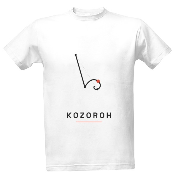 Tričko s potiskem Kozoroh – znamení zvěrokruhu (pánské)