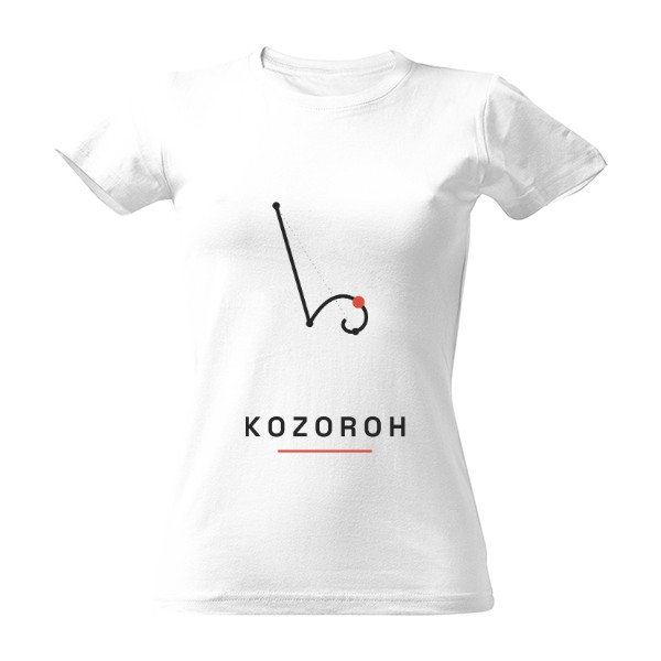 Tričko s potlačou Kozorožec – znamenie zverokruhu (dámske)