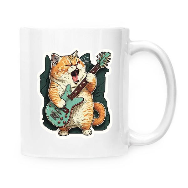 Cup white Guitar guy