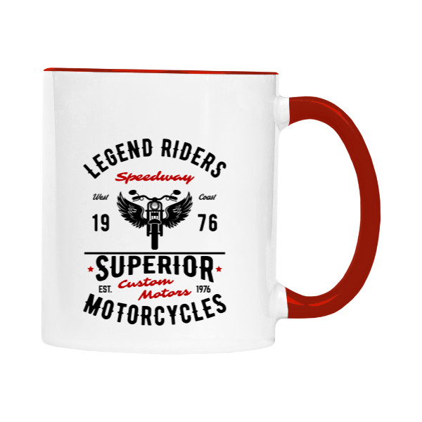 Cup colourful Legend riders