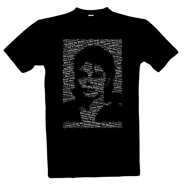 Tričko s potlačou Michael Jackson - songs