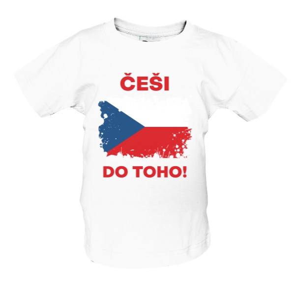 Tričko s potlačou MS v hokeji - Češi do toho - dětské
