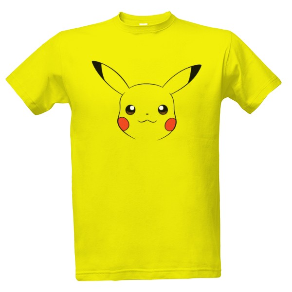 Tričko s potlačou PIKAČU (PIKACHU) - HLAVA