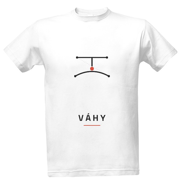 T-shirt Váhy – Czech Zodiac Sign (men's)