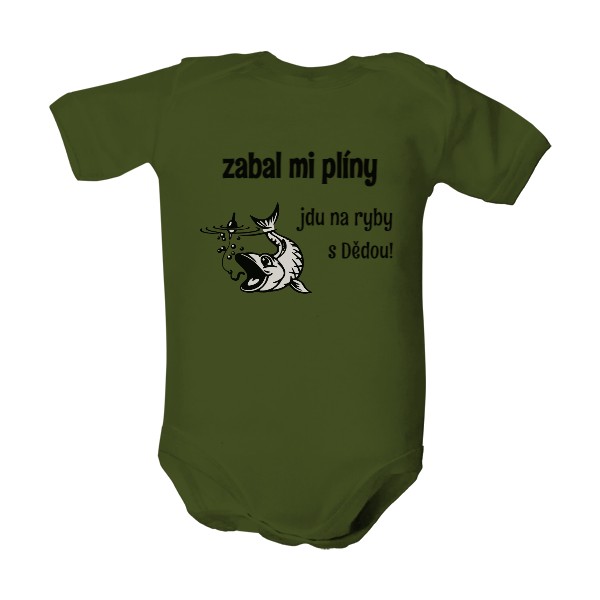 Dětské body  s potiskem zabal mi plíny